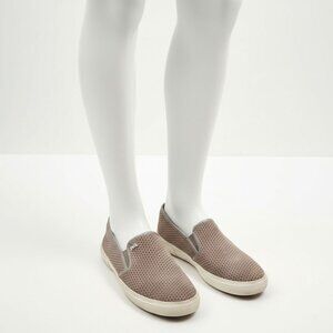 Michael Kors Womens Perforated Slip On Sneakers 001109 Gray size 7.5M